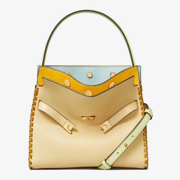 Tory Burch Handbags - Like new Tory Burch Neutral Small Lee Radziwill Whipstitch Tote Bag $1,498